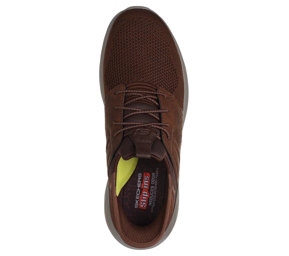 Men Skechers Slip-ins RF: Garner - Newick Hands Free Slip Ins Brown  USA |  6194-WAQVP