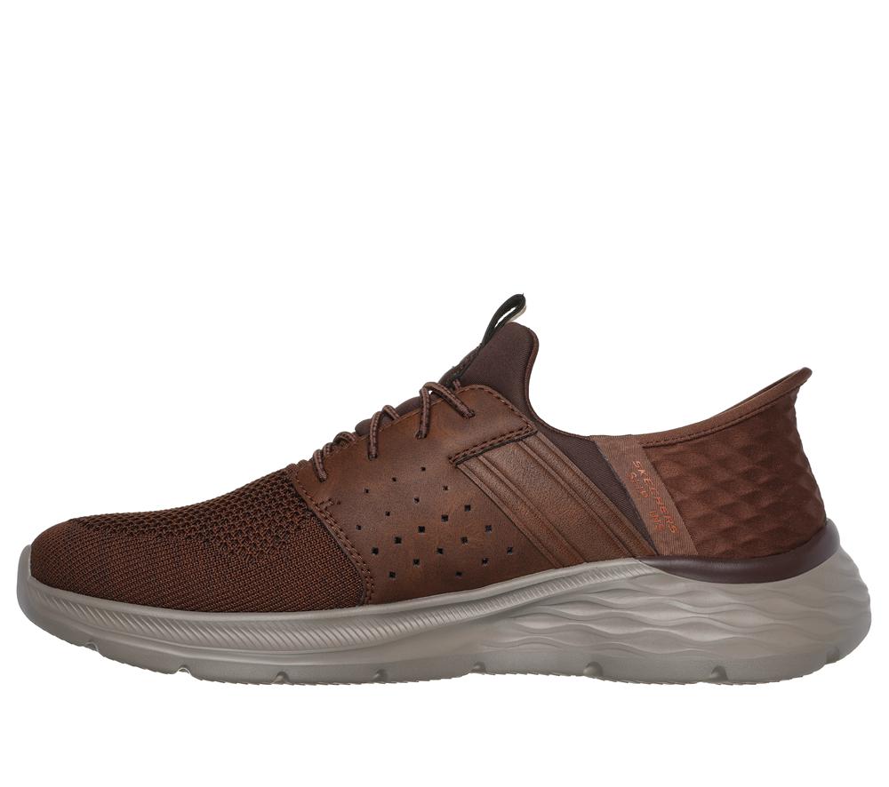 Men Skechers Slip-ins RF: Garner - Newick Hands Free Slip Ins Brown  USA |  6194-WAQVP