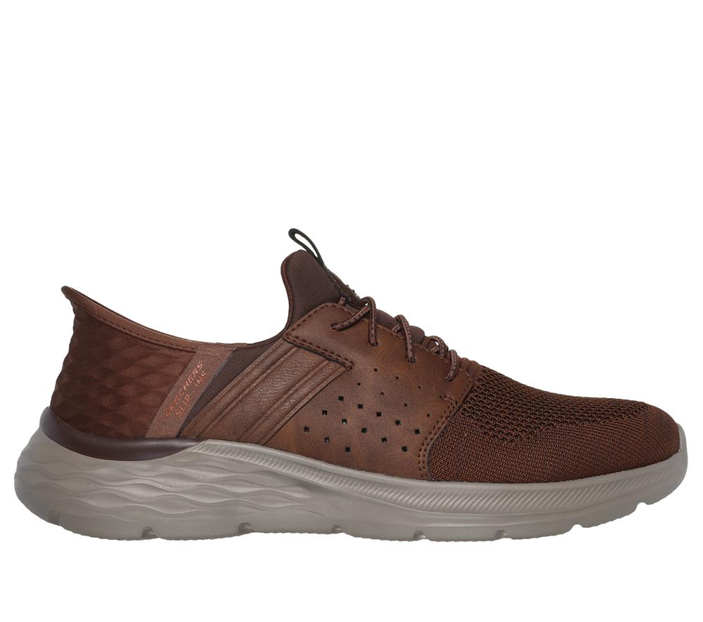 Men Skechers Slip-ins RF: Garner - Newick Hands Free Slip Ins Brown  USA |  6194-WAQVP