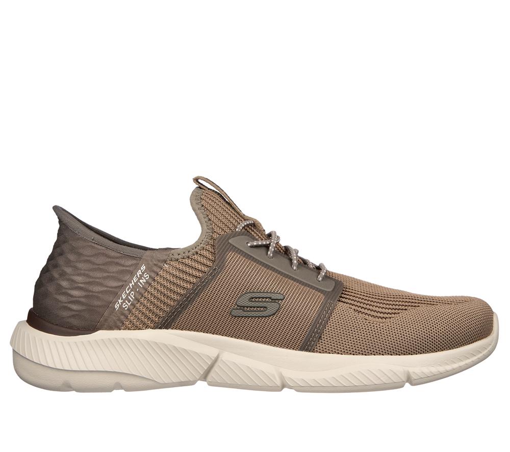 Men Skechers Slip-ins RF: Ingram - Brackett Slip On Shoes Taupe Brown  USA |  4107-LZCGM