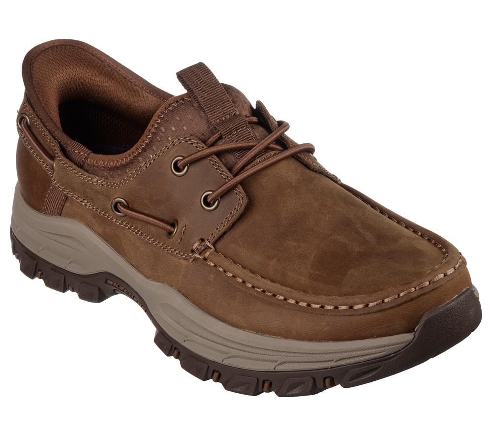 Men Skechers Slip-ins RF: Knowlson - Shore Thing Boat Shoes Desert Brown  USA |  9483-JTPOC