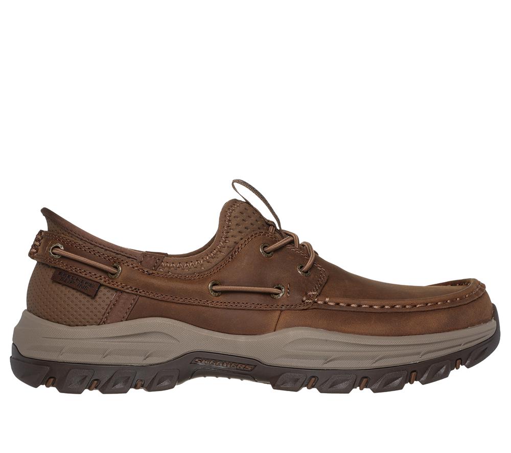 Men Skechers Slip-ins RF: Knowlson - Shore Thing Boat Shoes Desert Brown  USA |  9483-JTPOC