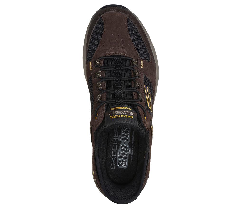 Men Skechers Slip-ins RF: Oak Canyon Hands Free Slip Ins Brown / Black  USA |  6129-VGIFN