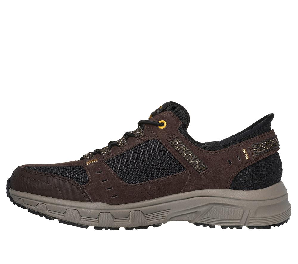 Men Skechers Slip-ins RF: Oak Canyon Hands Free Slip Ins Brown / Black  USA |  6129-VGIFN