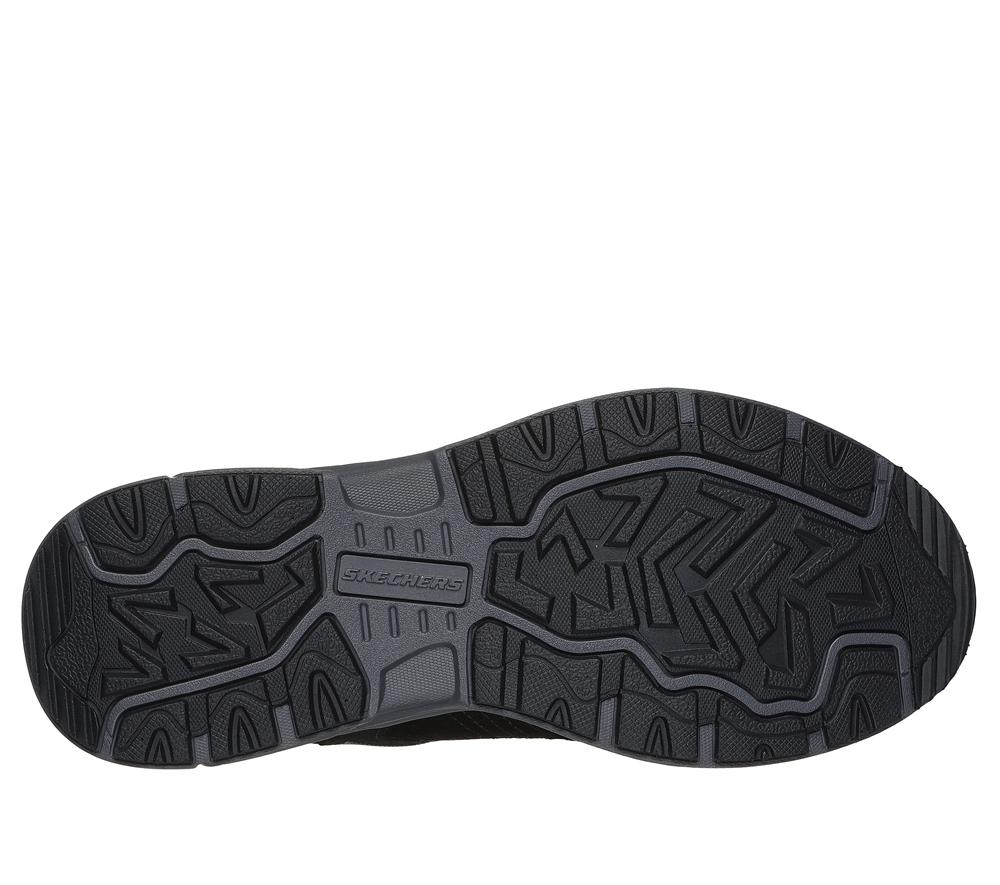 Men Skechers Slip-ins RF: Oak Canyon Slip On Shoes Black / Charcoal  USA |  6901-BCSNA
