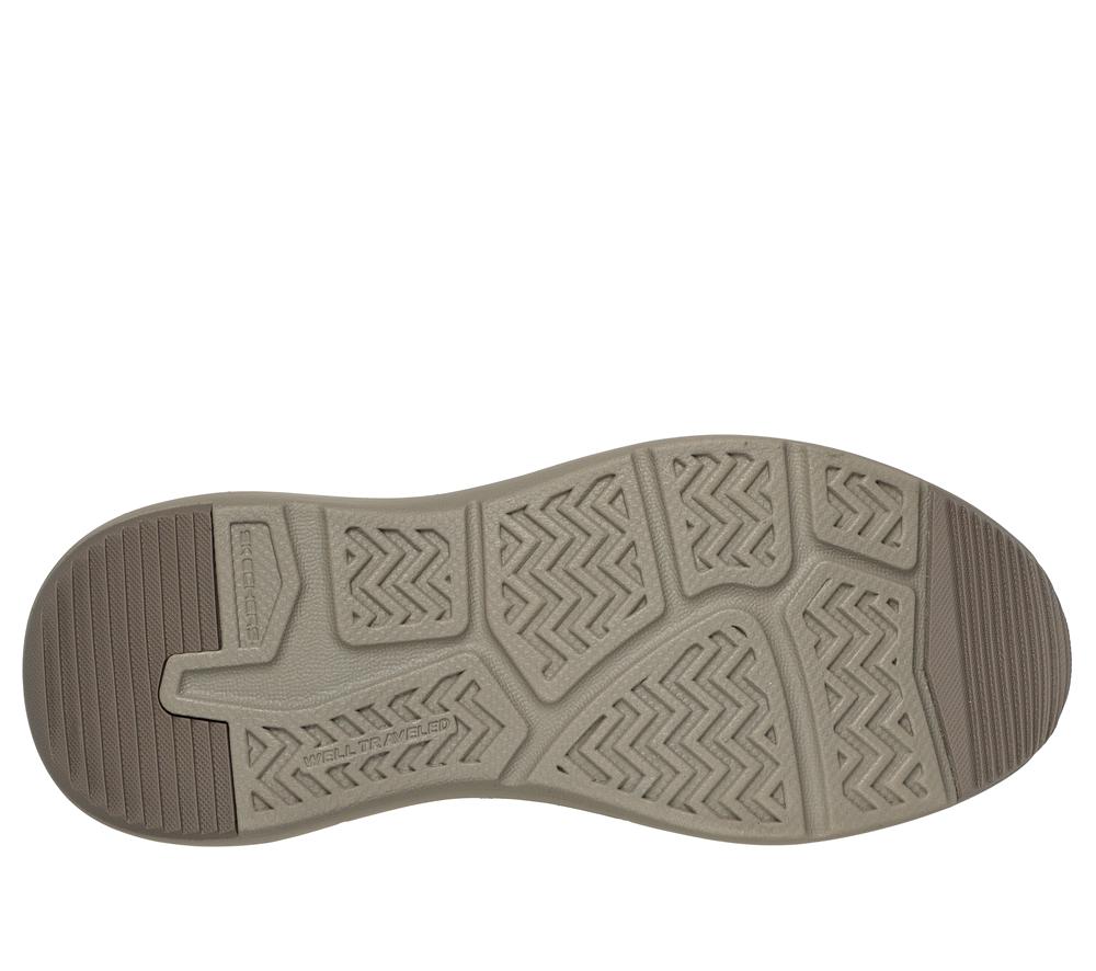 Men Skechers Slip-ins RF: Parson - Ralven Boat Shoes Taupe Brown  USA |  9138-POSCU