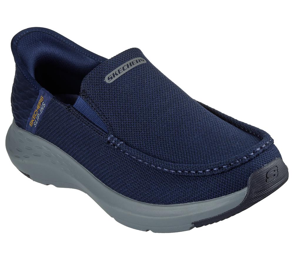 Men Skechers Slip-ins RF: Parson - Ralven Canvas Shoes Navy  USA |  5016-VQHFM