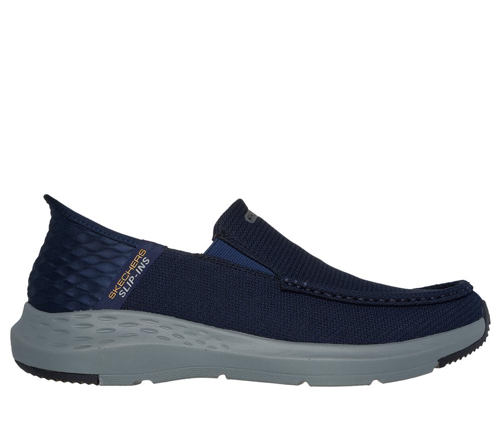 Men Skechers Slip-ins RF: Parson - Ralven Canvas Shoes Navy  USA |  5016-VQHFM