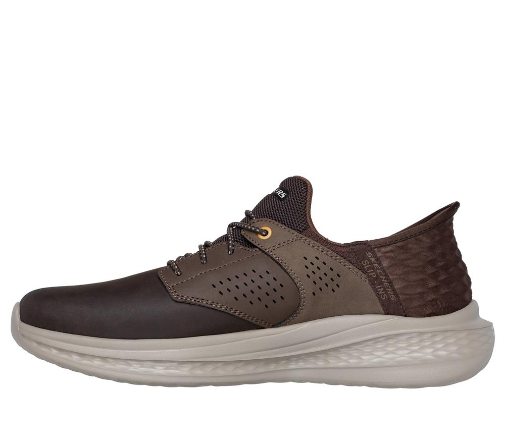 Men Skechers Slip-ins RF: Slade - Macklin Hands Free Slip Ins Chocolate Brown  USA |  7940-NLHXJ