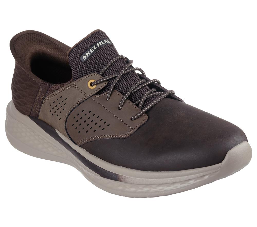 Men Skechers Slip-ins RF: Slade - Macklin Hands Free Slip Ins Chocolate Brown  USA |  7940-NLHXJ