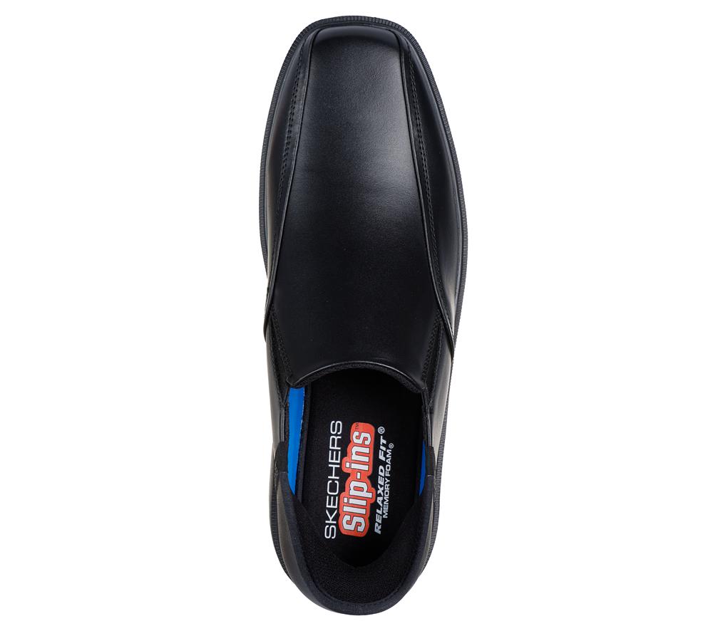 Men Skechers Slip-ins Relaxed Fit: Caswell - Frantone Smart Shoes Black  USA |  5728-WAQVU