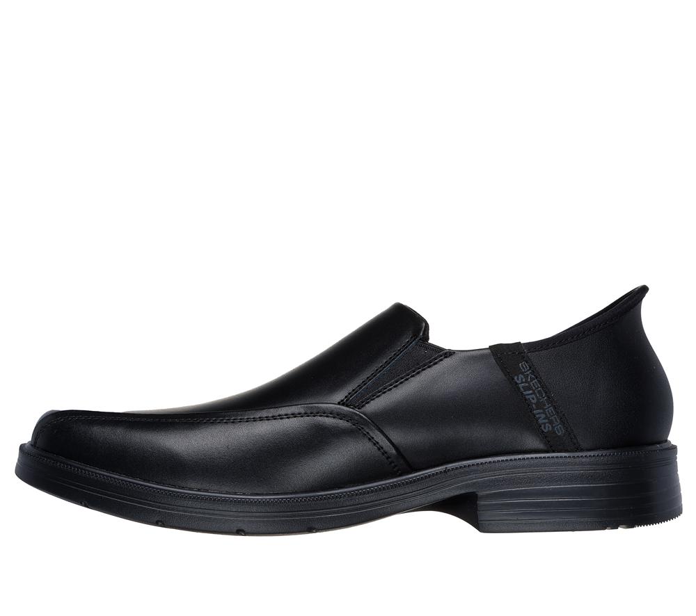 Men Skechers Slip-ins Relaxed Fit: Caswell - Frantone Smart Shoes Black  USA |  5728-WAQVU