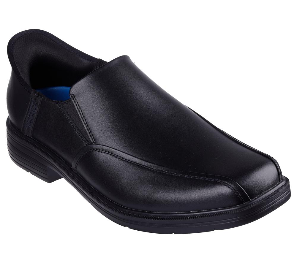 Men Skechers Slip-ins Relaxed Fit: Caswell - Frantone Smart Shoes Black  USA |  5728-WAQVU