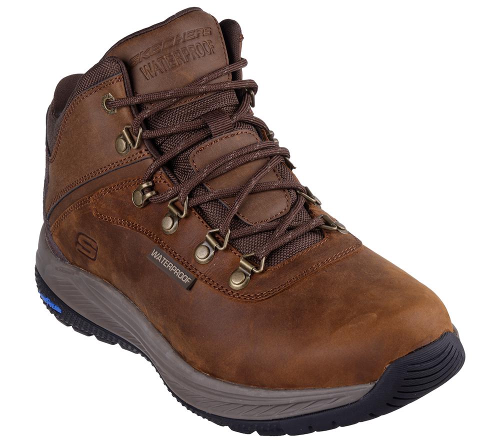 Men Skechers Slip-ins Relaxed Fit: Meroe - Pikeman Boots Brown  USA |  0936-UTOHD