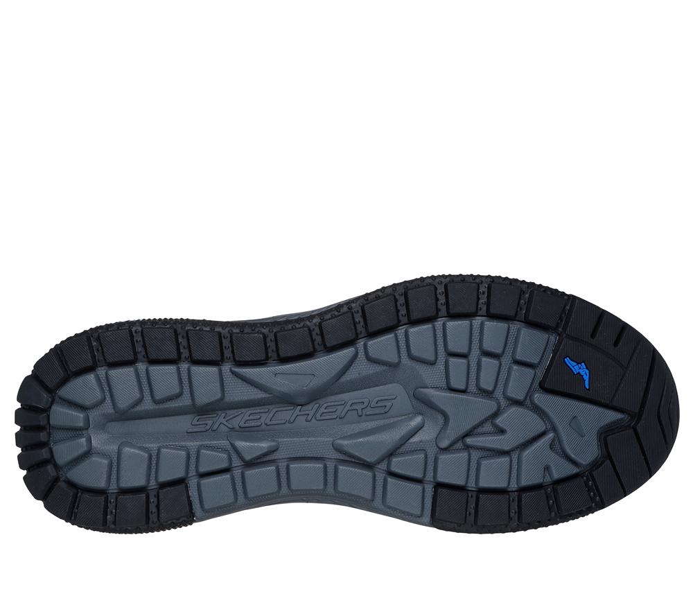Men Skechers Slip-ins Relaxed Fit: Meroe - Pikeman Boots Black  USA |  2167-ELZSR