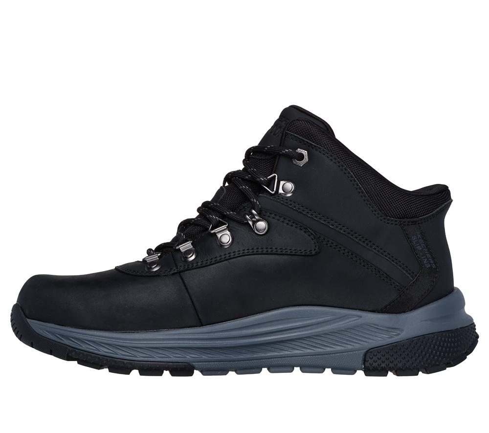 Men Skechers Slip-ins Relaxed Fit: Meroe - Pikeman Boots Black  USA |  2167-ELZSR