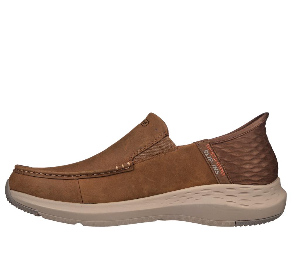 Men Skechers Slip-ins Relaxed Fit: Parson - Oswin Smart Shoes Desert Brown  USA |  7298-PJLDF