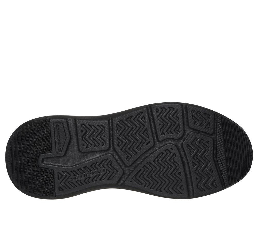 Men Skechers Slip-ins Relaxed Fit: Parson - Oswin Smart Shoes Black  USA |  0159-DIRBA