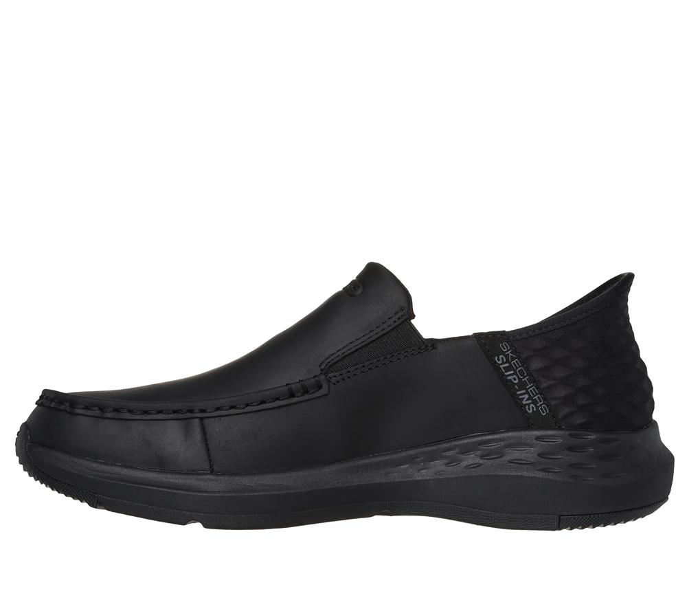 Men Skechers Slip-ins Relaxed Fit: Parson - Oswin Smart Shoes Black  USA |  0159-DIRBA