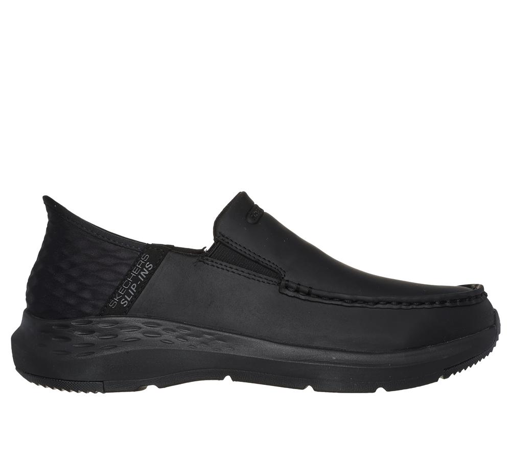 Men Skechers Slip-ins Relaxed Fit: Parson - Oswin Smart Shoes Black  USA |  0159-DIRBA