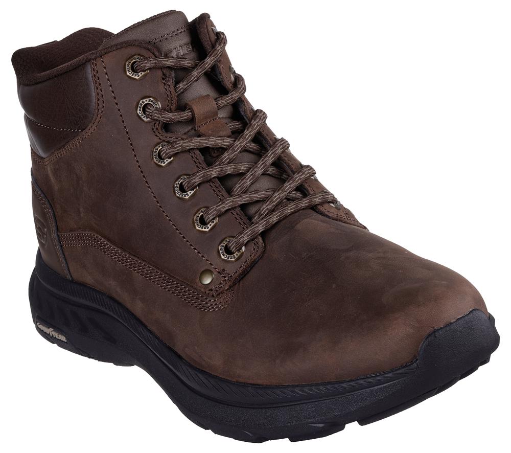 Men Skechers Slip-ins Relaxed Fit: Pollard - Waylon Hands Free Slip Ins Cocoa Brown  USA |  6098-JKUHB