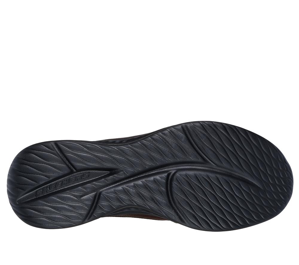 Men Skechers Slip-ins Relaxed Fit: Slade - Cooper Smart Shoes Red / Brown  USA |  4263-DQTLM