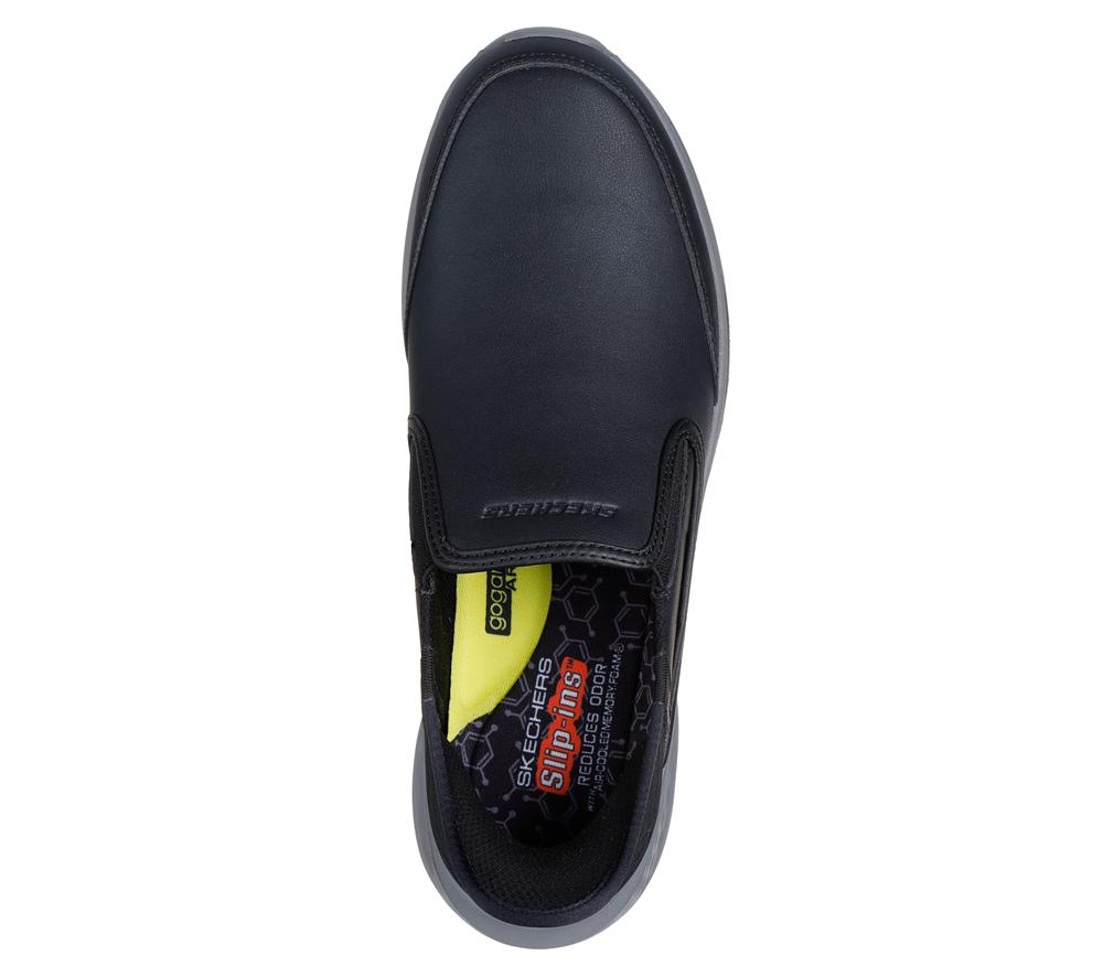 Men Skechers Slip-ins Relaxed Fit: Slade - Cooper Smart Shoes Black  USA |  4703-QKDNY
