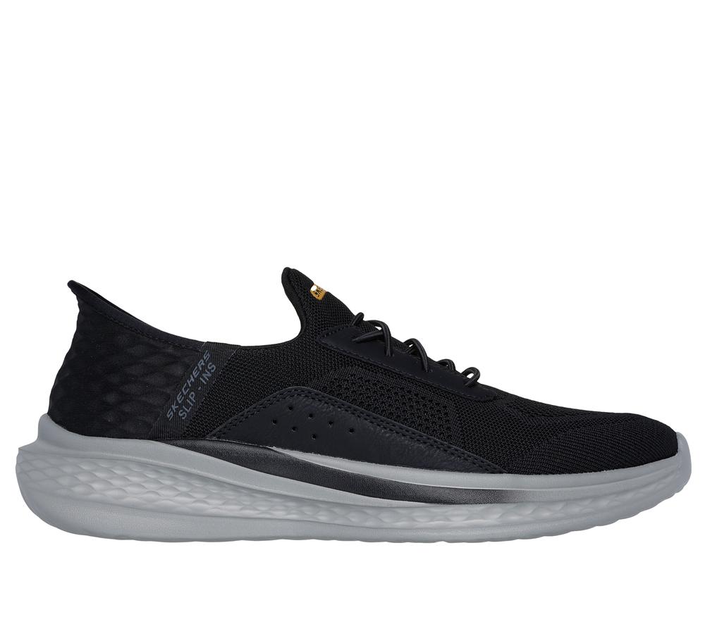 Men Skechers Slip-ins Relaxed Fit: Slade - Cohen Hands Free Slip Ins Black  USA |  8496-LCUMT