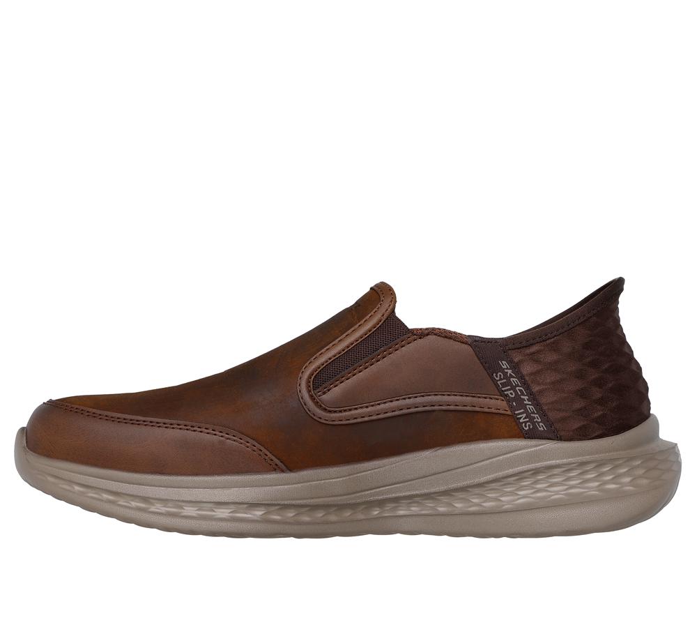 Men Skechers Slip-ins Relaxed Fit: Slade - Cooper Hands Free Slip Ins Brown  USA |  7028-IJTXR