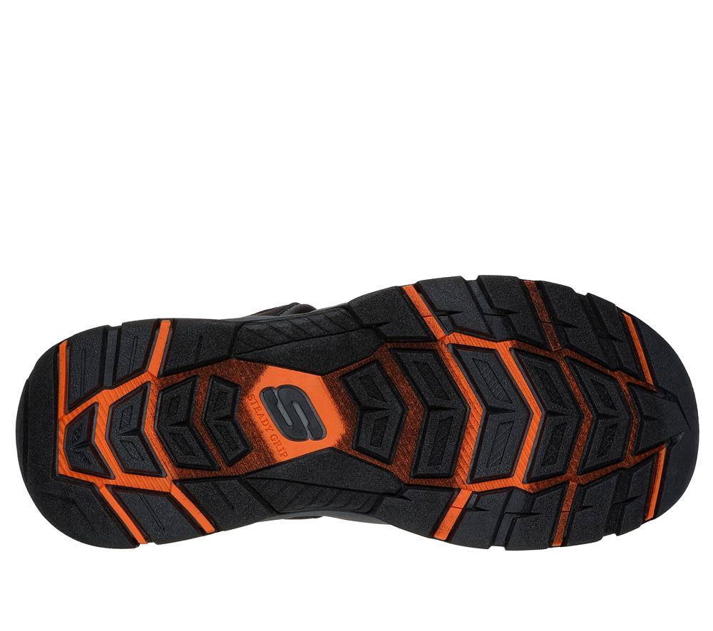 Men Skechers Slip-ins Relaxed Fit: Tresmen - Norvick Sandals Black  USA |  4392-OUBTQ