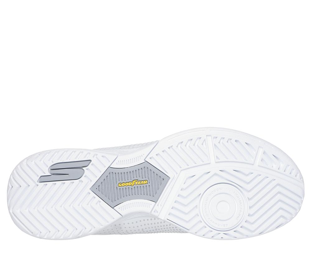 Men Skechers Slip-ins Relaxed Fit: Viper Court Reload Hands Free Slip Ins White  USA |  2569-FJLMG