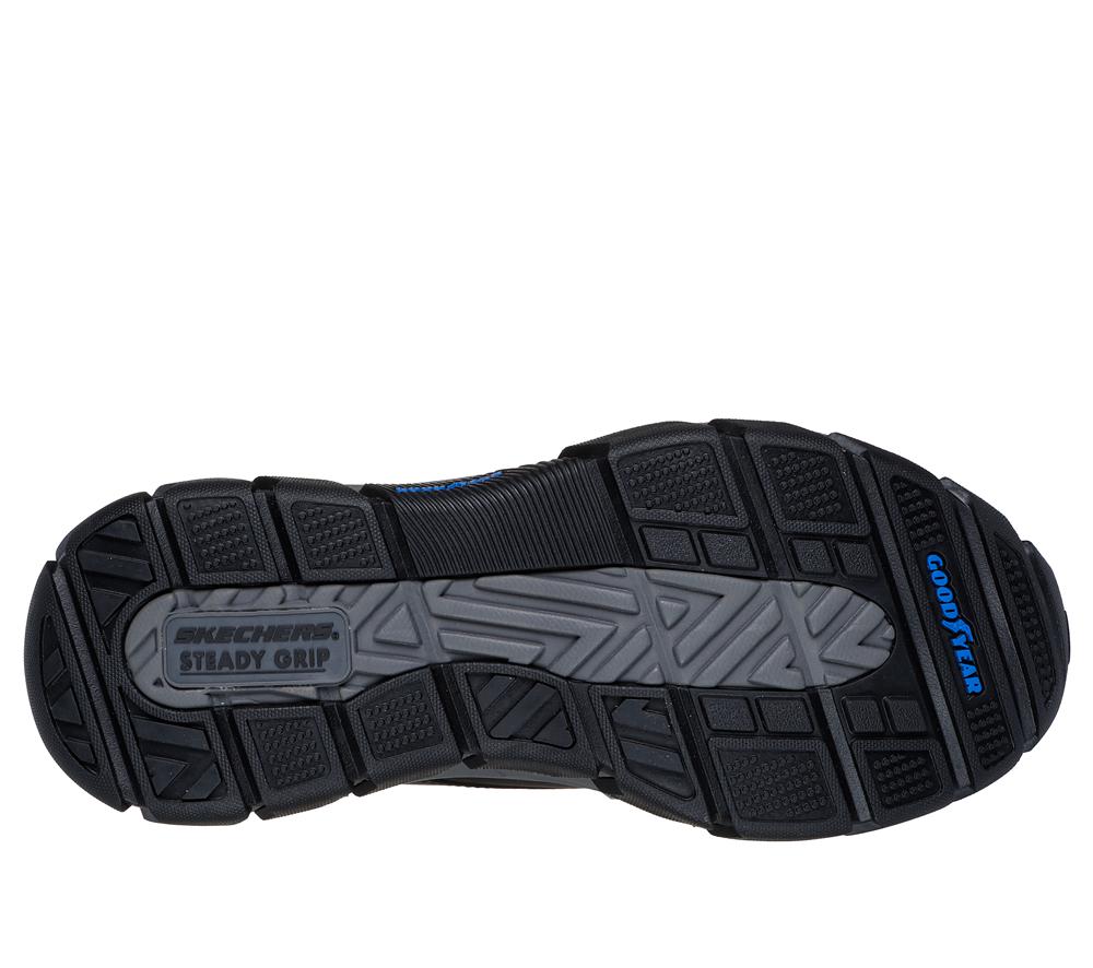 Men Skechers Slip-ins: Respected - Garville Slip On Shoes Black  USA |  1752-YTIZC