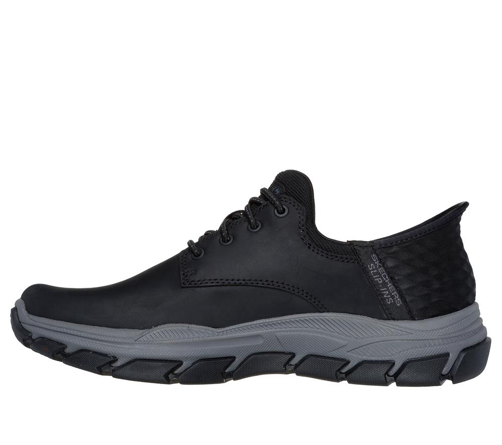 Men Skechers Slip-ins: Respected - Garville Slip On Shoes Black  USA |  1752-YTIZC