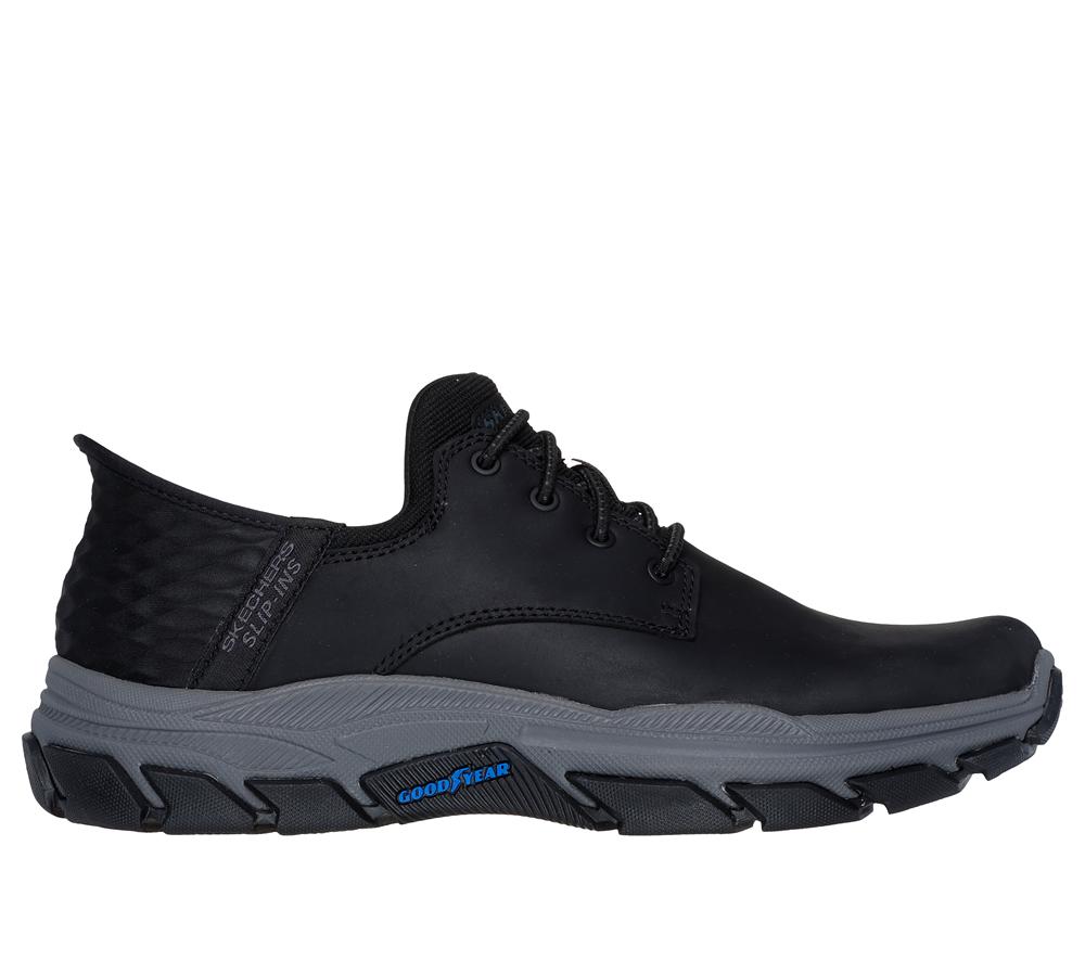 Men Skechers Slip-ins: Respected - Garville Slip On Shoes Black  USA |  1752-YTIZC