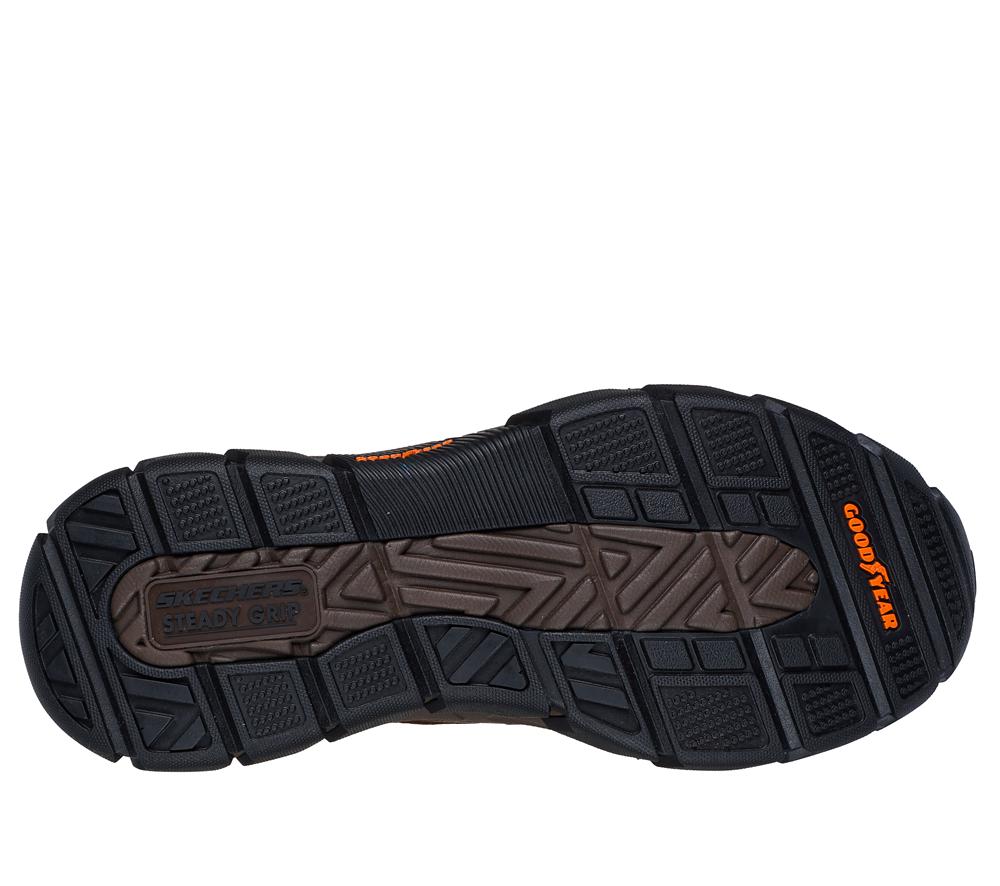 Men Skechers Slip-ins: Respected - Garville Hands Free Slip Ins Red / Brown  USA |  3120-NJQUV