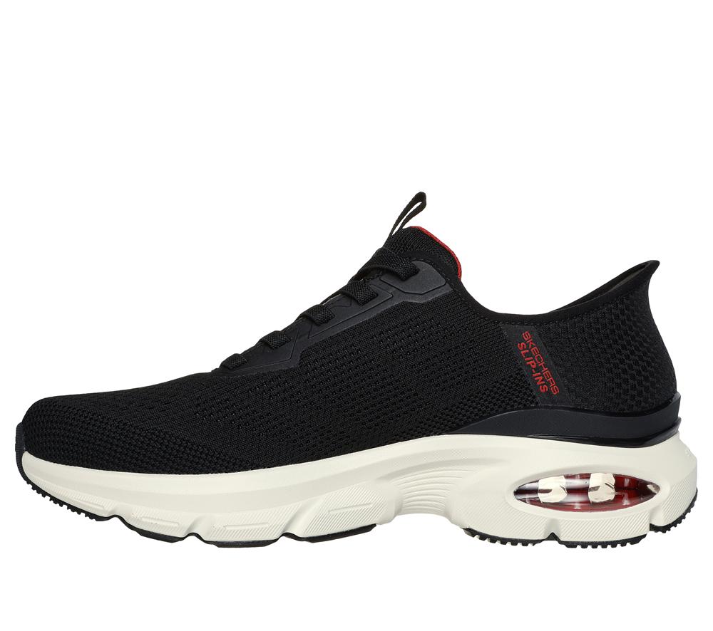 Men Skechers Slip-ins: Skech-Air Ventura - Vanderway Slip On Shoes Black / Red  USA |  8710-EZHTM