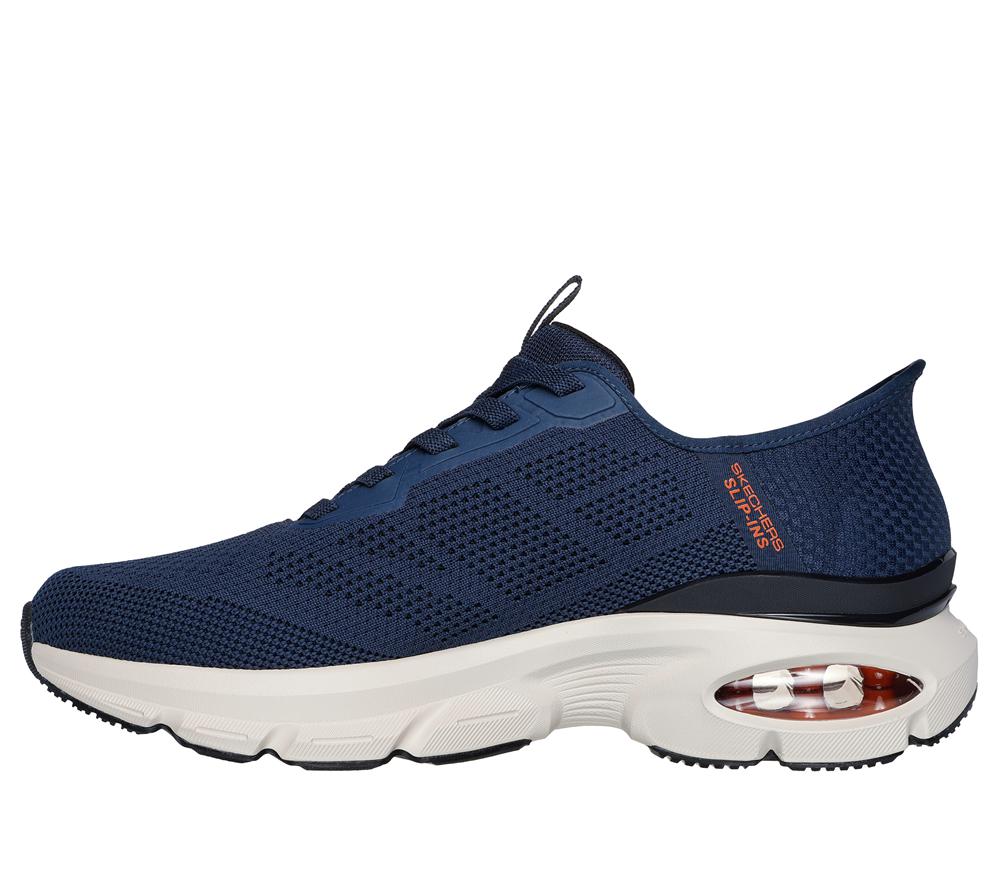 Men Skechers Slip-ins: Skech-Air Ventura - Vanderway Hands Free Slip Ins Navy / Orange  USA |  7620-CDVFS