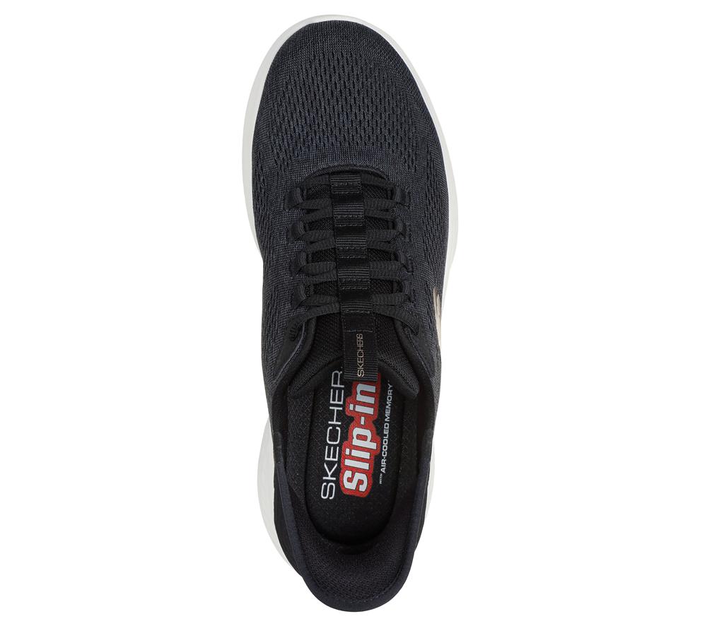 Men Skechers Slip-ins: Skech-Lite Pro - Primebase Slip On Shoes Black / Grey  USA |  9720-YSKJN
