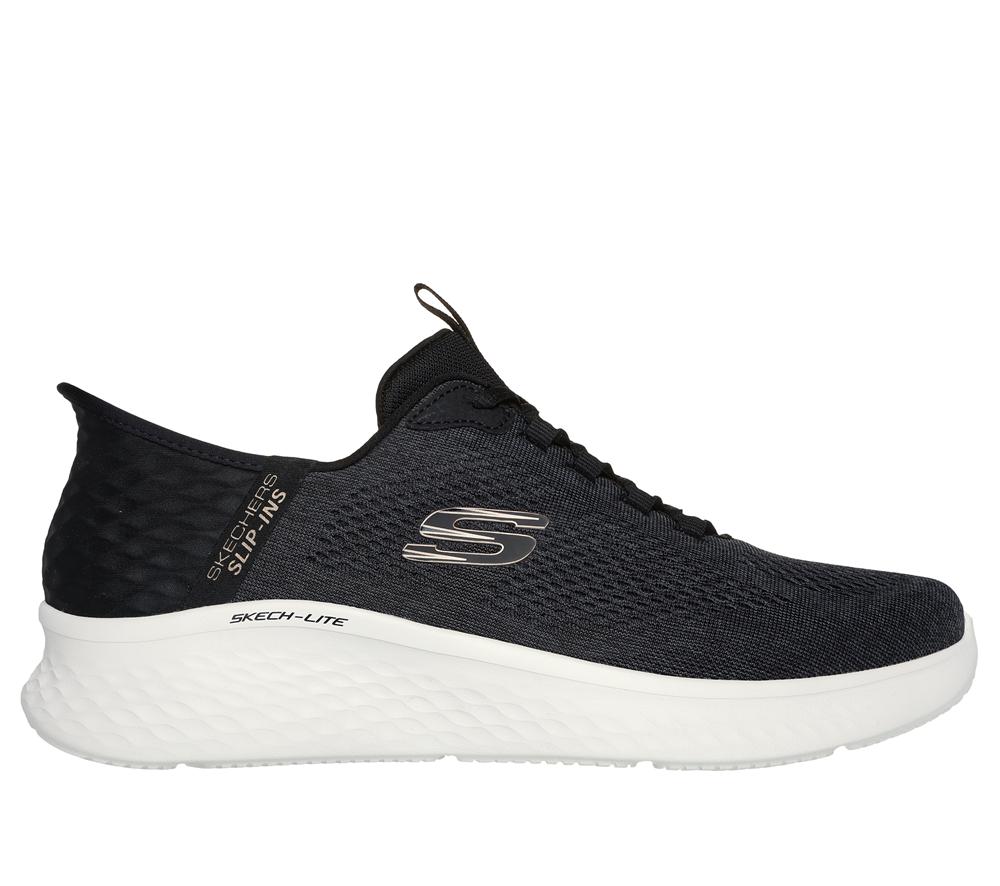 Men Skechers Slip-ins: Skech-Lite Pro - Primebase Slip On Shoes Black / Grey  USA |  9720-YSKJN