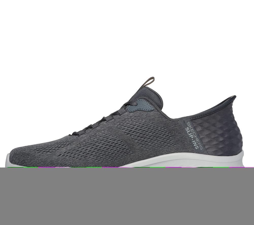 Men Skechers Slip-ins: Skech-Lite Pro - Primebase Hands Free Slip Ins Charcoal / Blue  USA |  1460-JUMWN