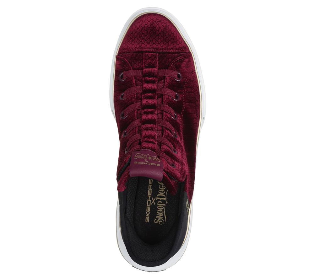Men Skechers Slip-ins: Snoop One - Boss Life Velvet Sneakers Burgundy  USA |  2758-DJNYW