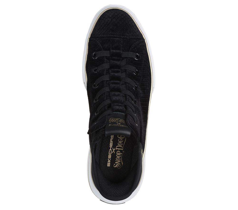 Men Skechers Slip-ins: Snoop One - Boss Life Velvet Hands Free Slip Ins Black  USA |  2086-YDRTO