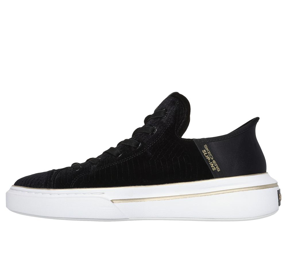 Men Skechers Slip-ins: Snoop One - Boss Life Velvet Hands Free Slip Ins Black  USA |  2086-YDRTO