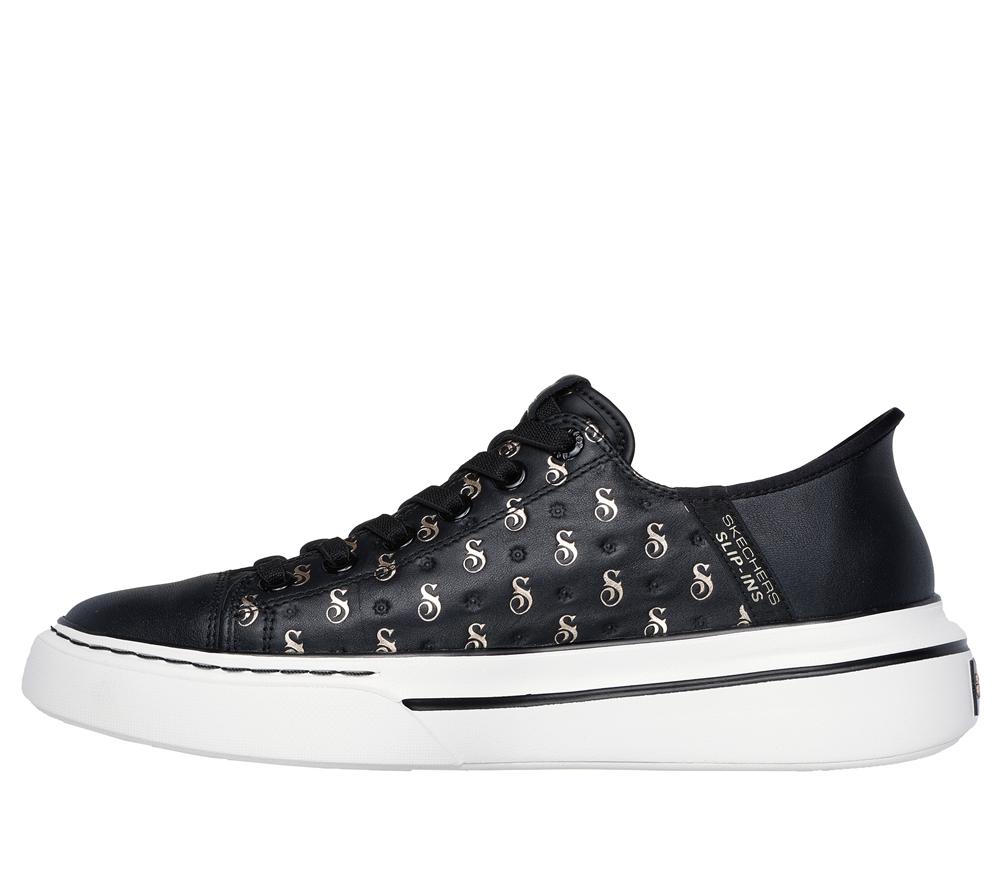 Men Skechers Slip-ins: Snoop One - Low Dogg S-Print Hands Free Slip Ins Black / Gold  USA |  2854-VTJEK