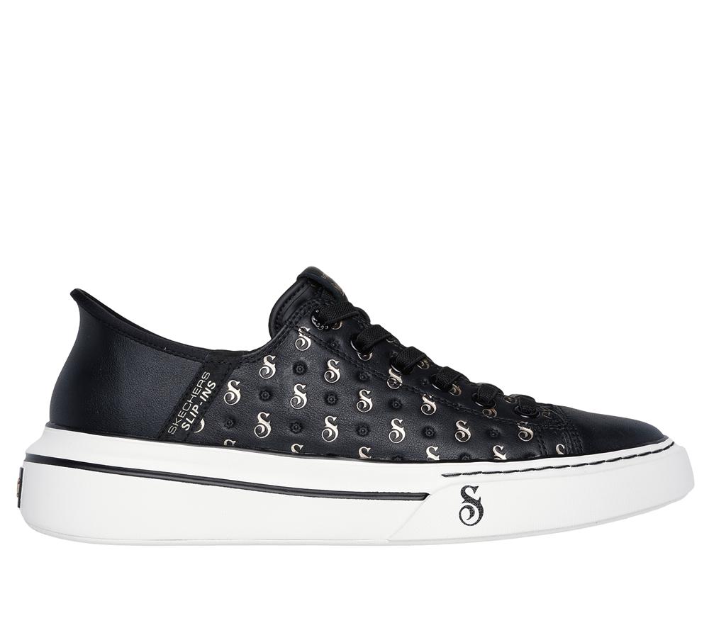 Men Skechers Slip-ins: Snoop One - Low Dogg S-Print Hands Free Slip Ins Black / Gold  USA |  2854-VTJEK