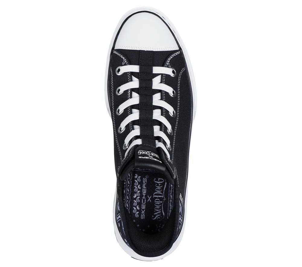 Men Skechers Slip-ins: Snoop One - OG Canvas Hands Free Slip Ins Black  USA |  7821-ZWJBN