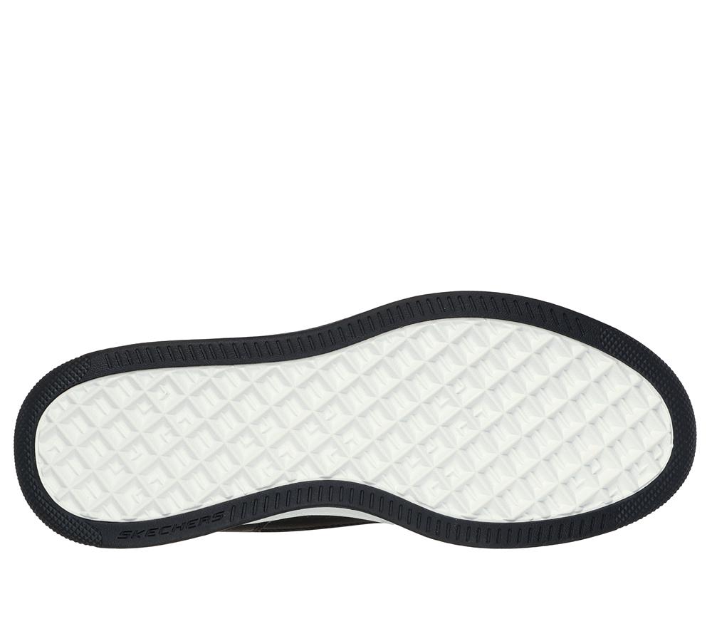 Men Skechers Slip-ins: Sport Court 92 - Distown Slip On Shoes Black / Red  USA |  2563-PNHWR