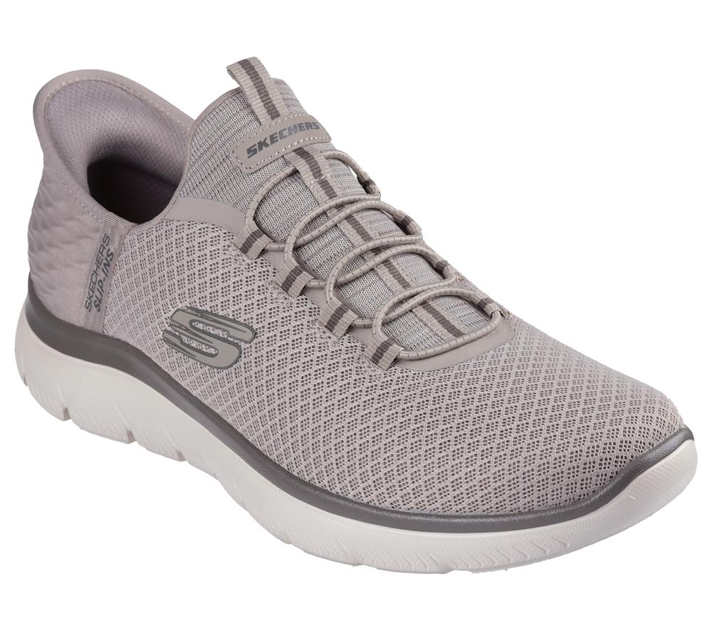 Men Skechers Slip-ins: Summits - High Range Sneakers Taupe Brown  USA |  3281-IRXKC