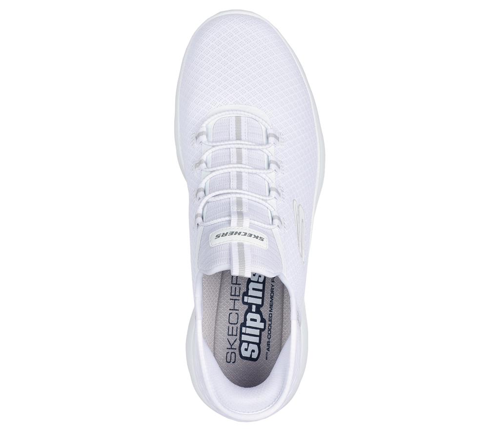 Men Skechers Slip-ins: Summits - High Range Slip On Shoes White  USA |  9256-XFJEH