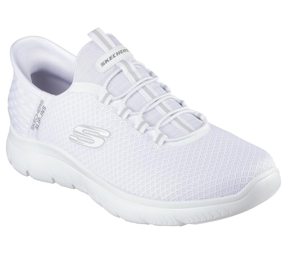 Men Skechers Slip-ins: Summits - High Range Slip On Shoes White  USA |  9256-XFJEH